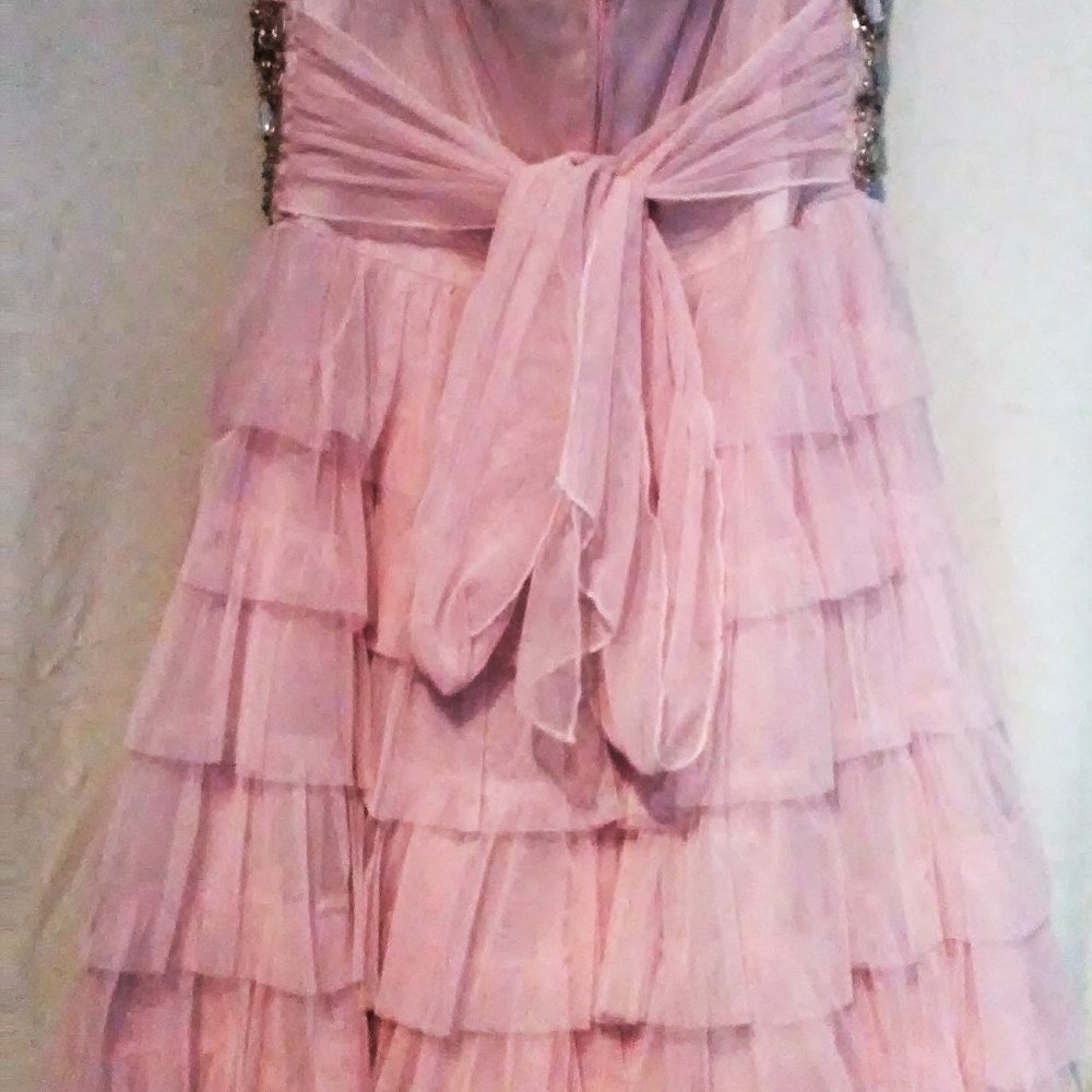 Sparkly Pink Mid-Length Dress - Picture 4 of 4